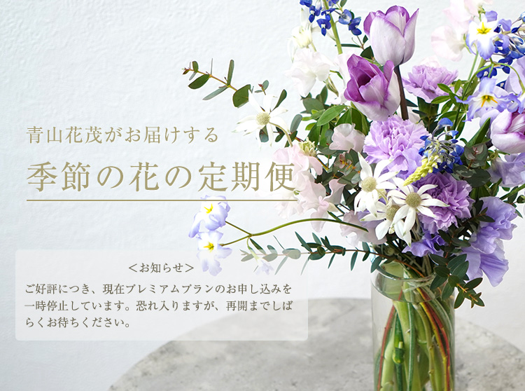 季節の花の定期便