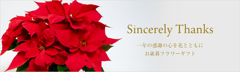 お歳暮・冬の贈り物の花のギフト特集