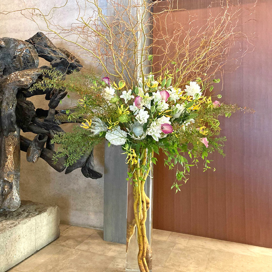 イベントのエントランス装花