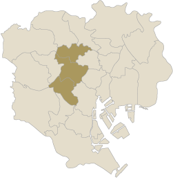 副都心3区の地図