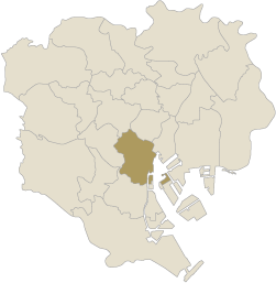 港区の地図