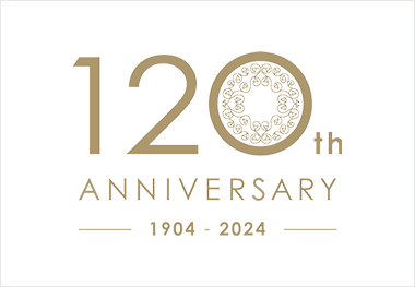 青山花茂本店120周年記念ロゴ