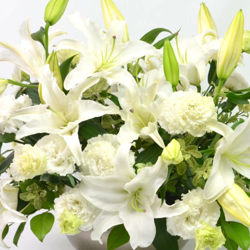 カサブランカ　POLLENSA　ポレンサ 造花】東京堂/オードリーカサブランカ 2輪 WHITE/FW032306 - 花材通販