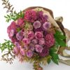 【敬老の日】カーネーションとケイトウ、スプレーバラの花束