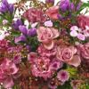【敬老の日】ピンクのバラやトルコキキョウのアレンジメント