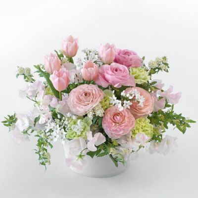 チューリップ　アレンジメント　造花 造花チューリップアレンジメント 約20本 - メルカリ