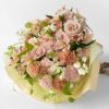 【母の日】淡いピンクの大輪バラやカーネーションの花束