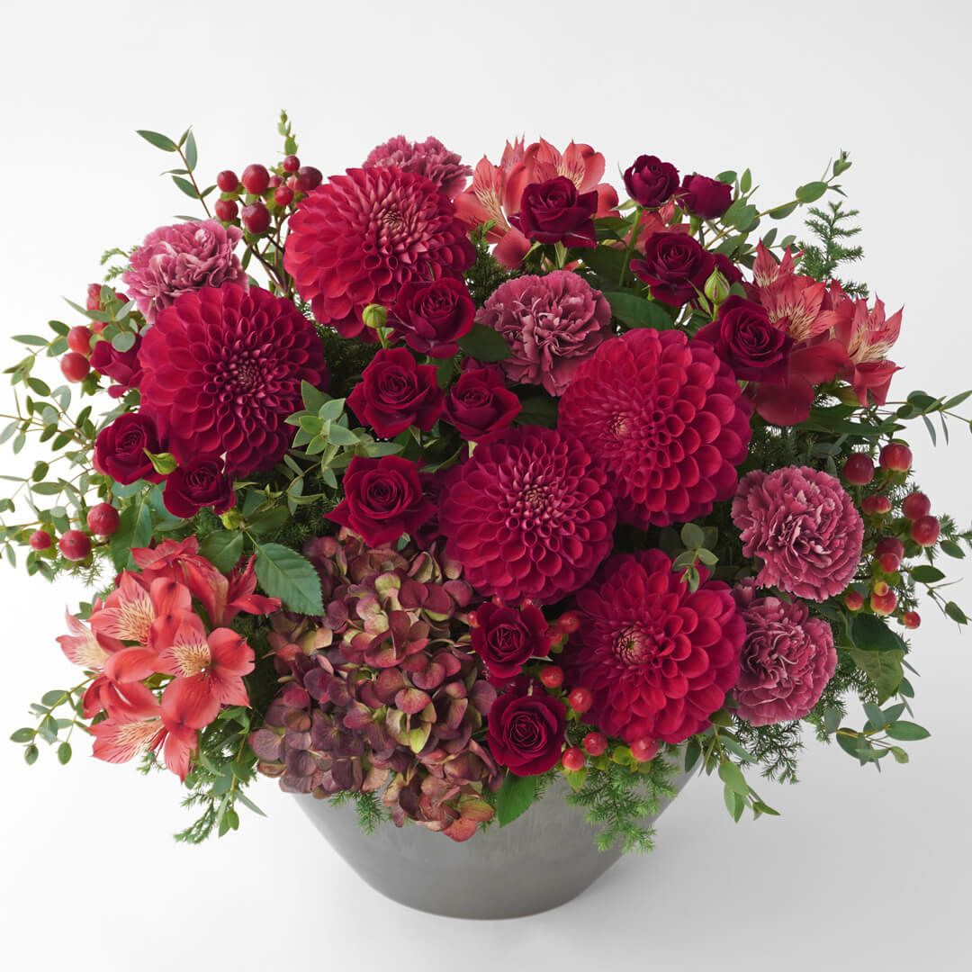 【お歳暮・クリスマス】ダリアやカーネションのアレンジメント