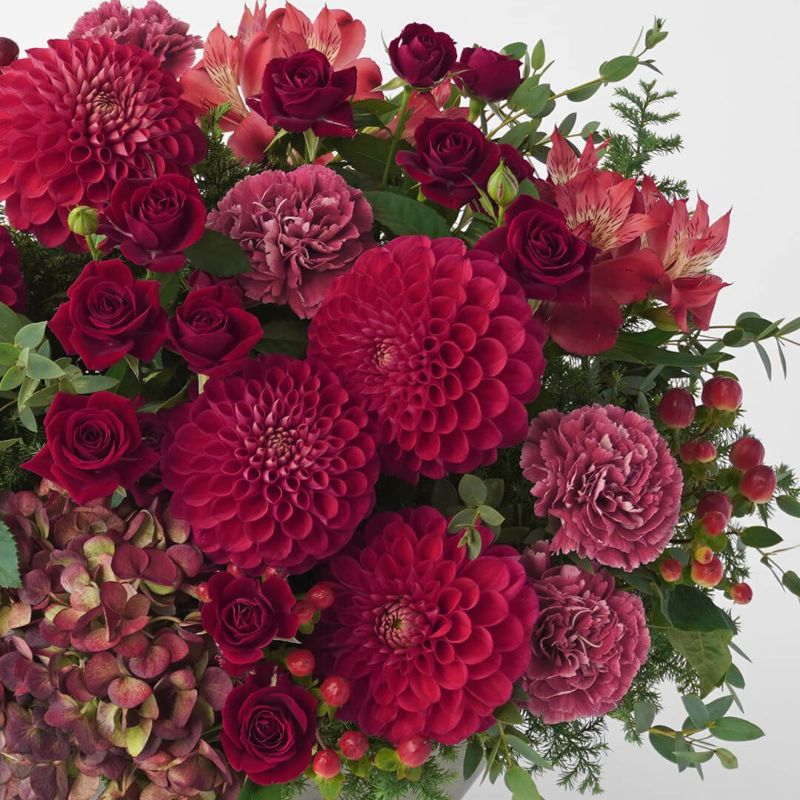 【お歳暮・クリスマス】ダリアやカーネションのアレンジメント