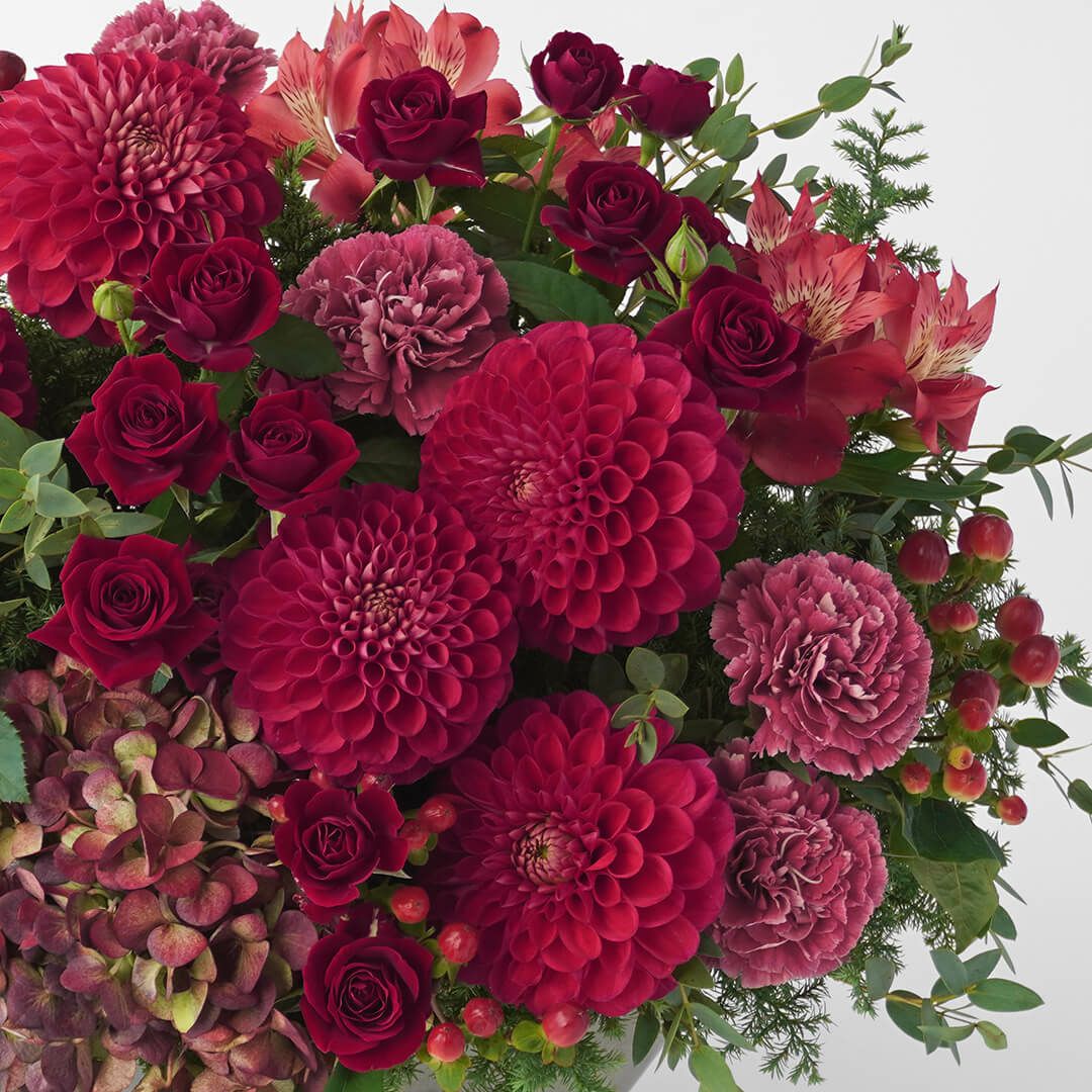 【お歳暮・クリスマス】ダリアやカーネションのアレンジメント