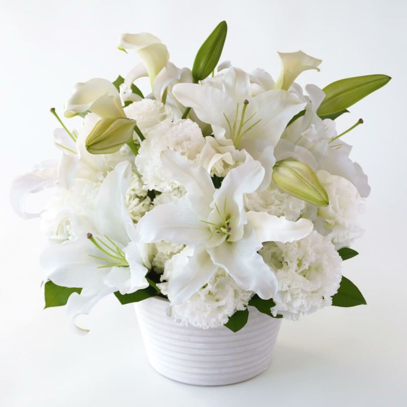 【お急ぎ・枕花】アレンジメントMサイズ（ご供花）